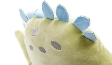 Plyšák - vankúšik z mikrospandexu DINOSAURUS zelený