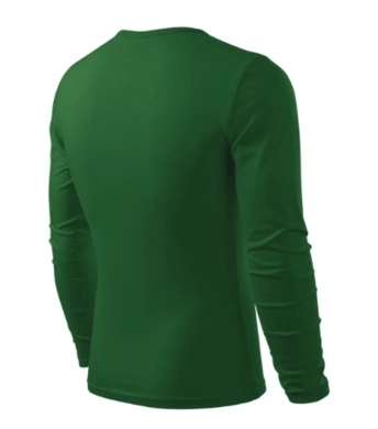 Tričko pánske FIT-T LS - MALFINI - fľaškovo zelená