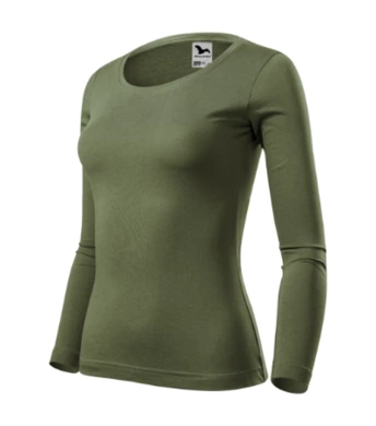 Tričko dámske FIT-T LS (MALFINI) khaki