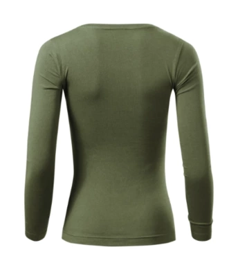 Tričko dámske FIT-T LS (MALFINI) khaki