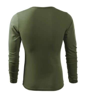 Tričko pánske FIT-T LS -  MALFINI - khaki