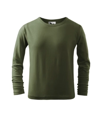 Tričko detské FIT-LS - MALFINI - khaki