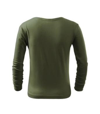 Tričko detské FIT-LS - MALFINI - khaki