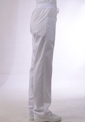 Nohavice na gumu Klara-dámske - biele (100% bavlna) VYROBENÉ NA SLOVENSKU