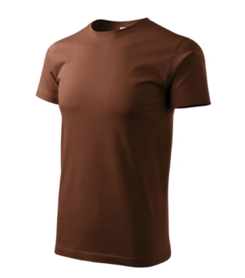 Pánske tričko BASIC - MALFINI - veľkosť 4XL (čokoládová)