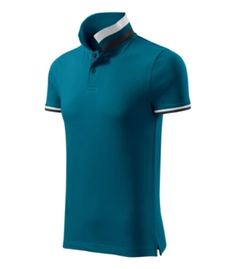 Polokošeľa pánska MALFINI - COLLAR UP - veľkosť 3XL (petrol blue)