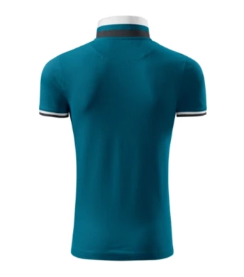 Polokošeľa pánska MALFINI - COLLAR UP - veľkosť 3XL (petrol blue)