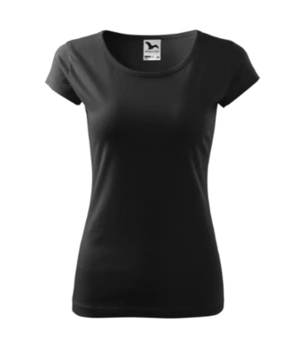 Tričko dámske PURE - MALFINI - veľkosť 3XL (čierne)