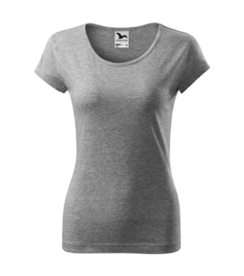 Tričko dámske PURE - MALFINI - veľkosť 3XL (tmavosivé)