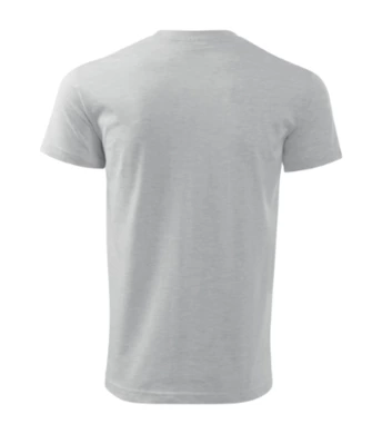Pánske tričko BASIC - MALFINI - veľkosť 4XL (svetlo sivý melír)