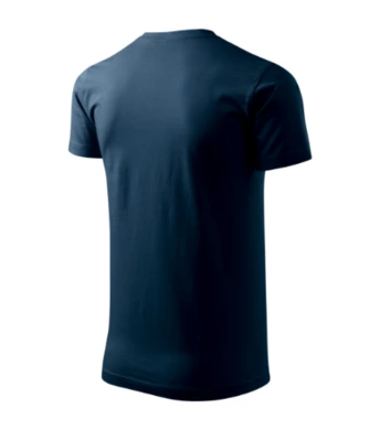 Pánske tričko BASIC - MALFINI - veľkosť 5XL (tmavomodré)