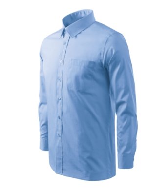 Košeľa pánska  MALFINI-STYLE LS (nebeská modrá)