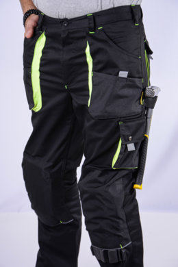 Nohavice SAMO - na pevný pás -  čierne - VYROBENÉ NA SLOVENSKU