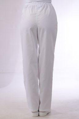 Nohavice na gumu biele dámske (100% bavlna) VYROBENÉ NA SLOVENSKU