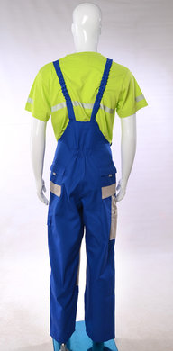 Nohavice trakové MAJSTER - modro-béžové - VYROBENÉ NA SLOVENSKU