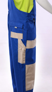 Nohavice trakové MAJSTER - modro-béžové - VYROBENÉ NA SLOVENSKU