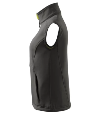 Softshellová vesta dámska VISION (MALFINI) - oceľovo sivá