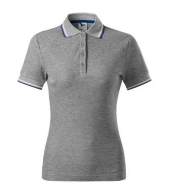 Polokošeľa dámska MALFINI - FOCUS - tmavosivý melír