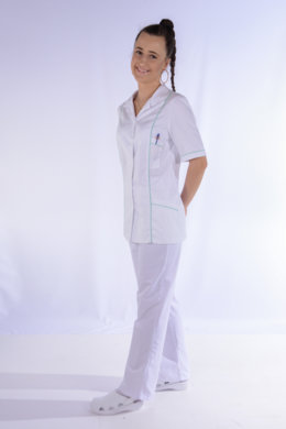 Rozhalenka lemovaná - zelený lem  VYROBENÉ NA SLOVENSKU