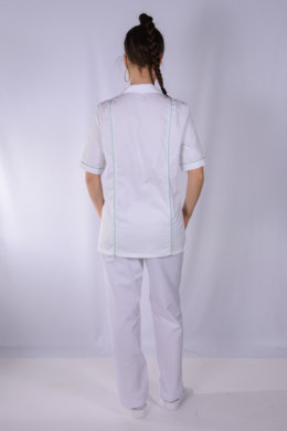 Rozhalenka členená - zelený lem  VYROBENÉ NA SLOVENSKU