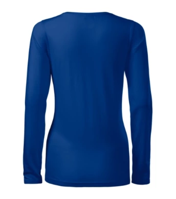Tričko dámske SLIM (MALFINI) kráľovská modrá  (dlhý rukáv)