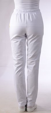 Tepláky Bortex 01 - biele -  VYROBENÉ NA SLOVENSKU