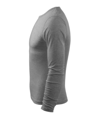 Tričko pánske FIT-T LS -  MALFINI - tmavosivý melír