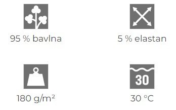 Tričko pánske ACTION (MALFINI) - biele