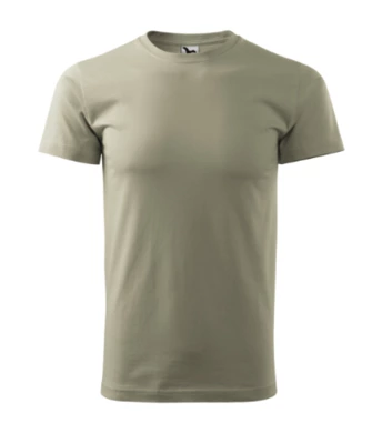 Pánske tričko BASIC - MALFINI - veľkosť 4XL (svetlá khaki)