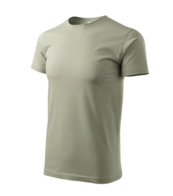 Pánske tričko BASIC - MALFINI - veľkosť 4XL (svetlá khaki)