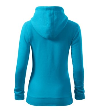 Mikina dámska MALFINI-TRENDY ZIPPER (tyrkysová)