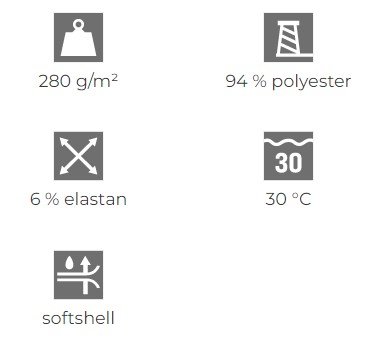 Softshellová vesta pánska VISION (MALFINI) - červená