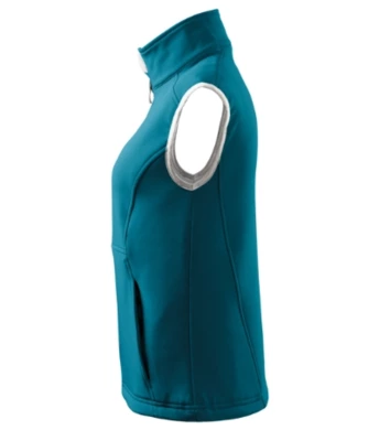 Softshellová vesta dámska VISION (MALFINI) - tmavý tyrkys