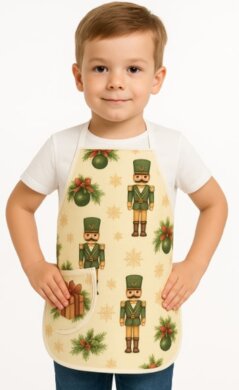 Detská bavlnená zástera - rôzne farebné prevedenia  - VYROBENÉ NA SLOVENSKU