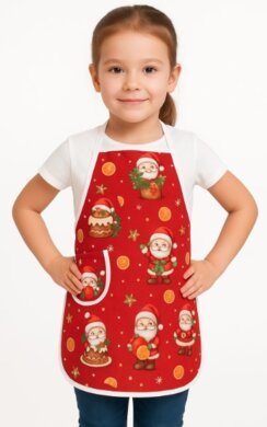 Detská bavlnená zástera - rôzne farebné prevedenia  - VYROBENÉ NA SLOVENSKU